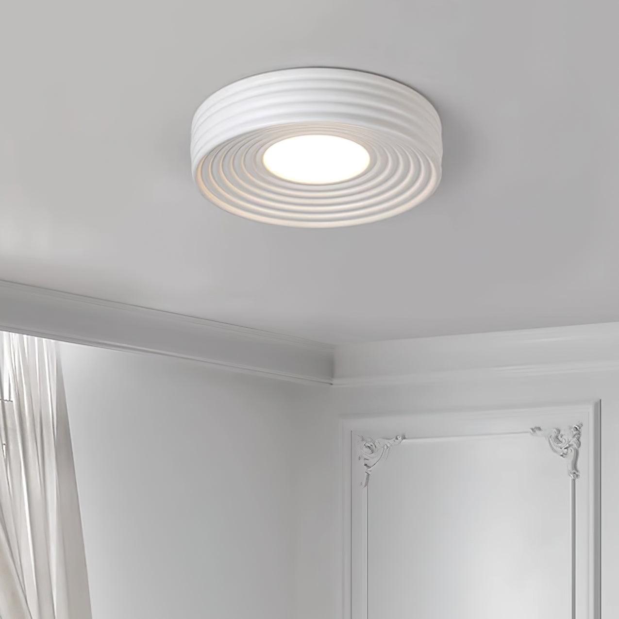Ceiling Light Ribbed Acrylic Canopy Textured Contemporary Fixture - Neutralighting