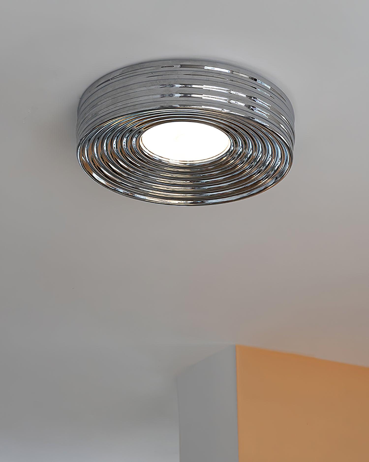 Ceiling Light Ribbed Acrylic Canopy Textured Contemporary Fixture - Neutralighting