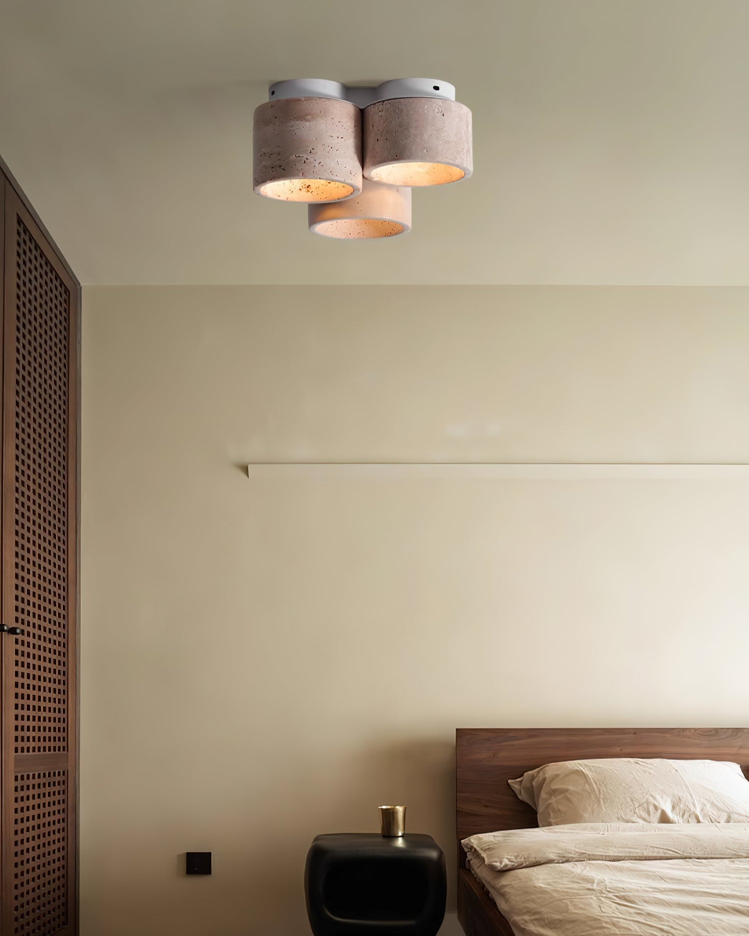 Ritta Ceiling Light 3 head Travertine - Neutralighting