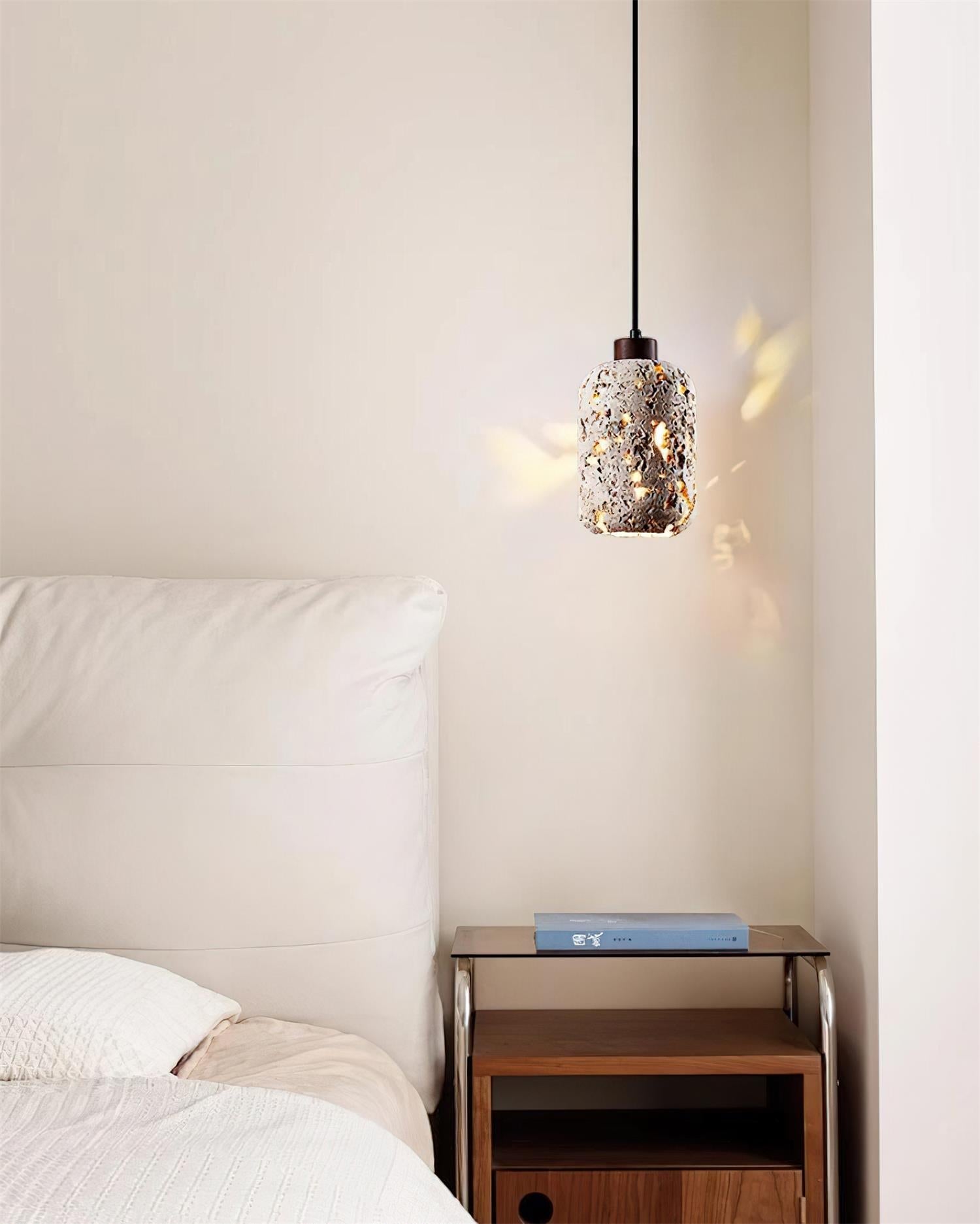 Eryno Concrete Travertine Pendant Light - Neutralighting