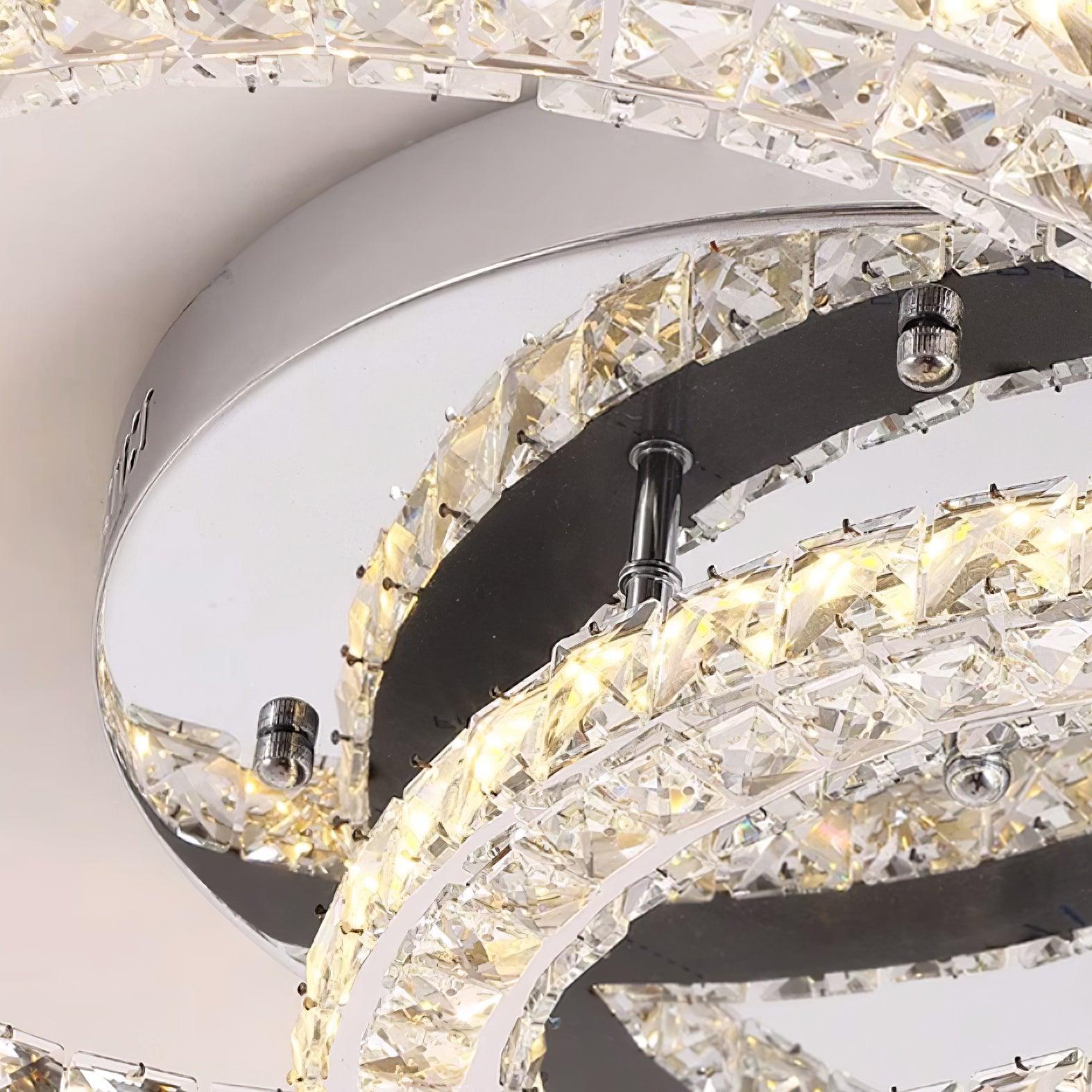 Kristy Crystal Ceiling Light Double C - Neutralighting