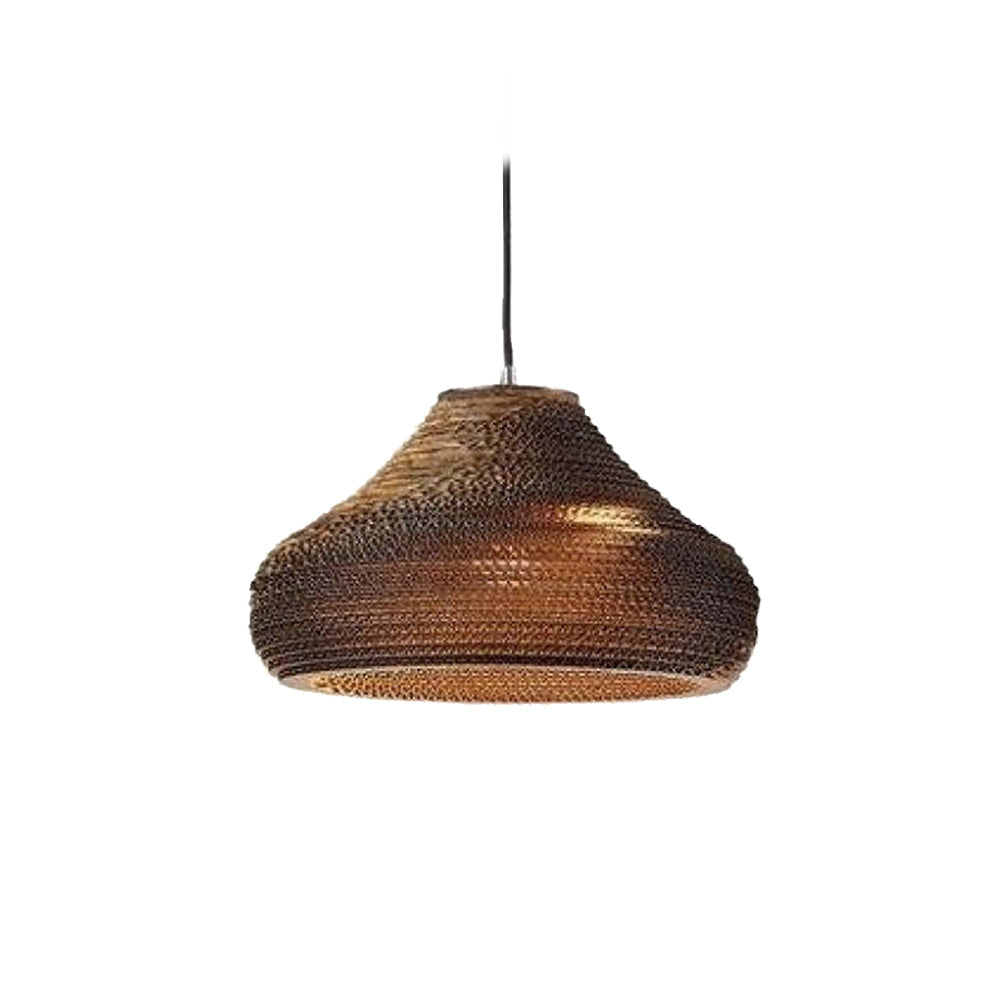Muto Pastoral Silkworm Rustic Paper Pendant Light - Neutralighting