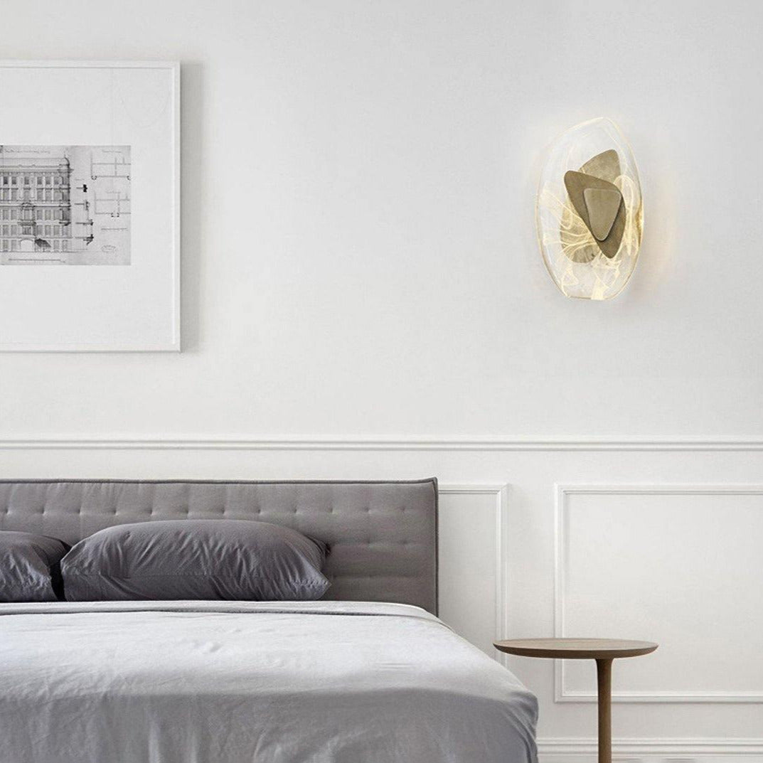 Beatrice Artistic Black Glass Wall Lamp - Neutralighting