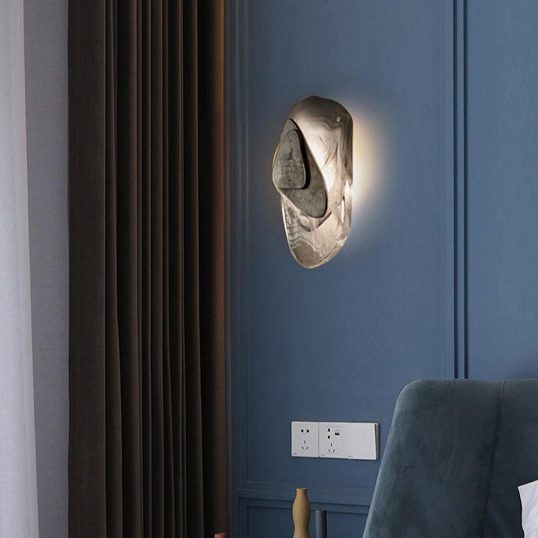 Beatrice Artistic Black Glass Wall Lamp - Neutralighting