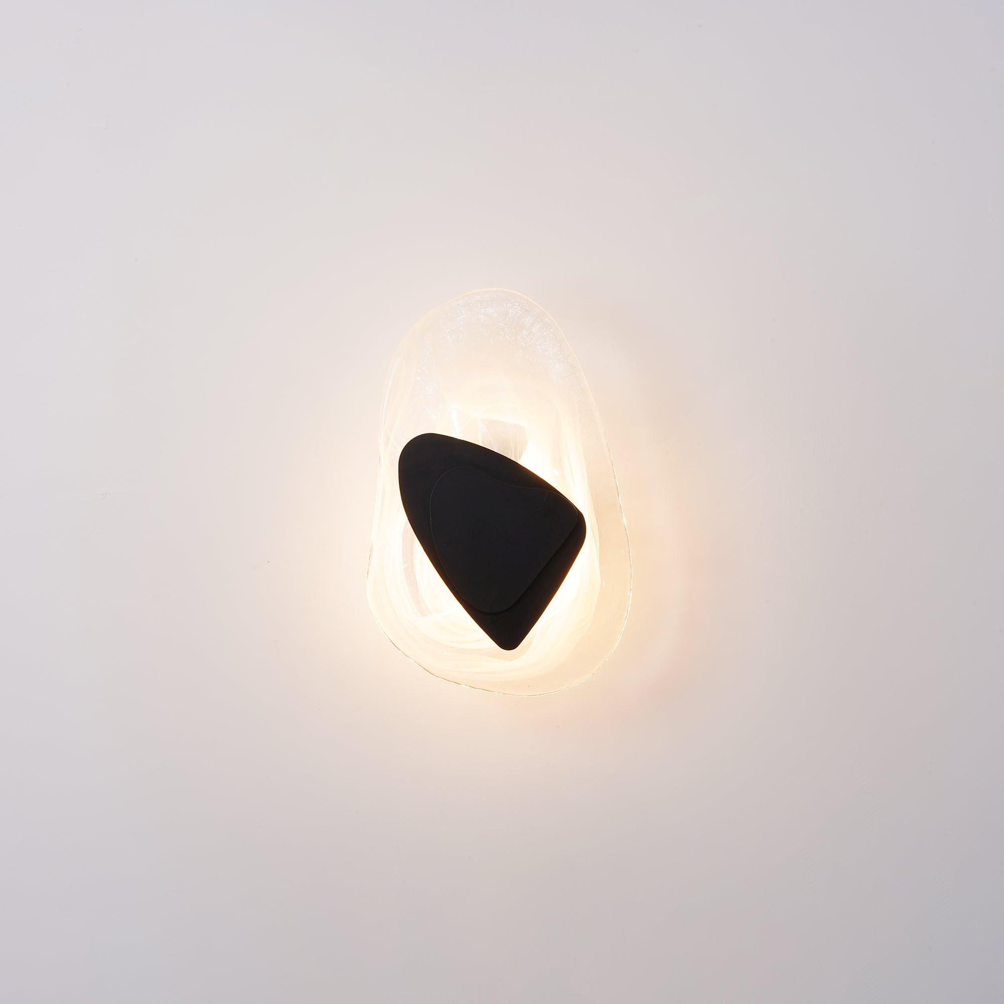 Beatrice Artistic Black Glass Wall Lamp - Neutralighting