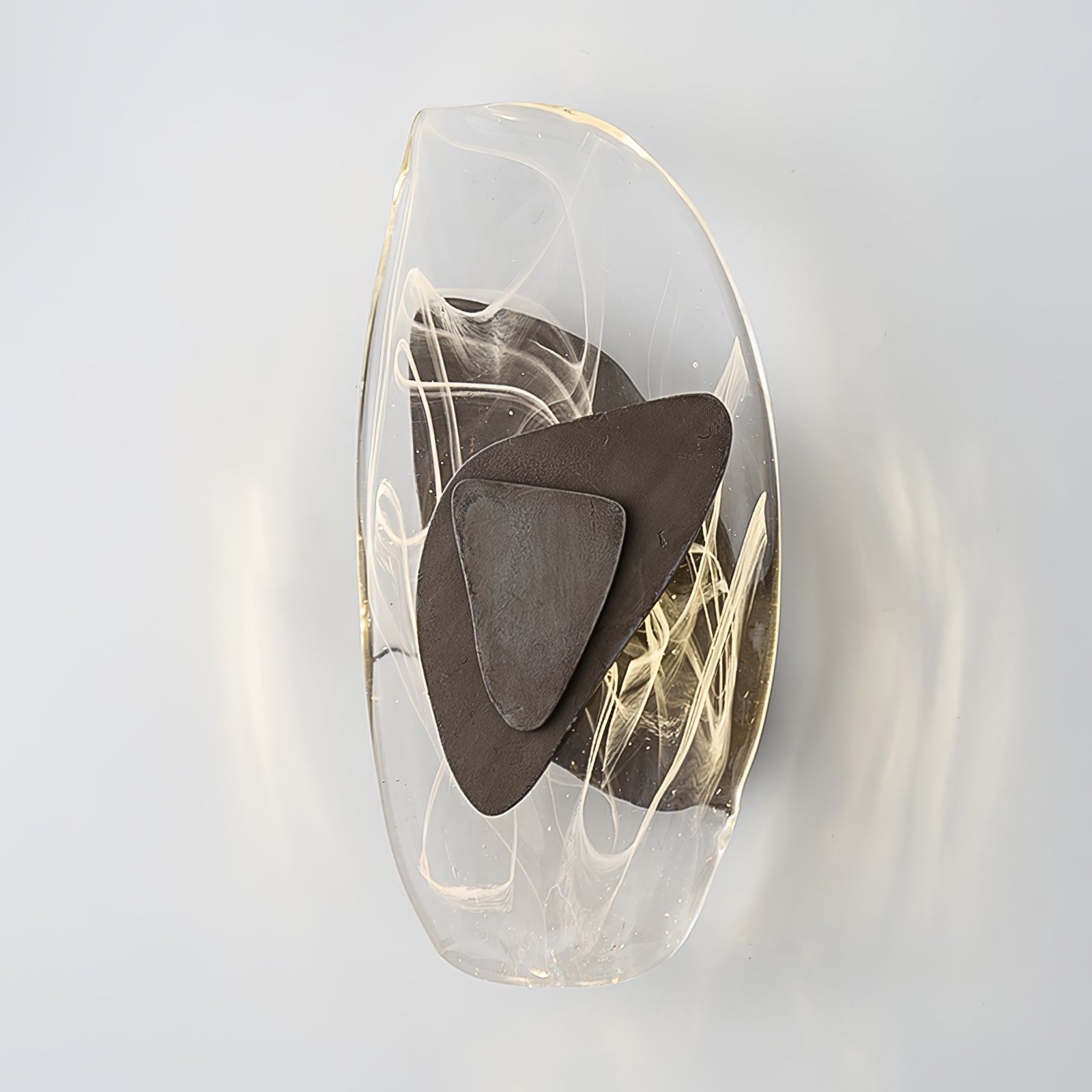 Beatrice Artistic Black Glass Wall Lamp - Neutralighting