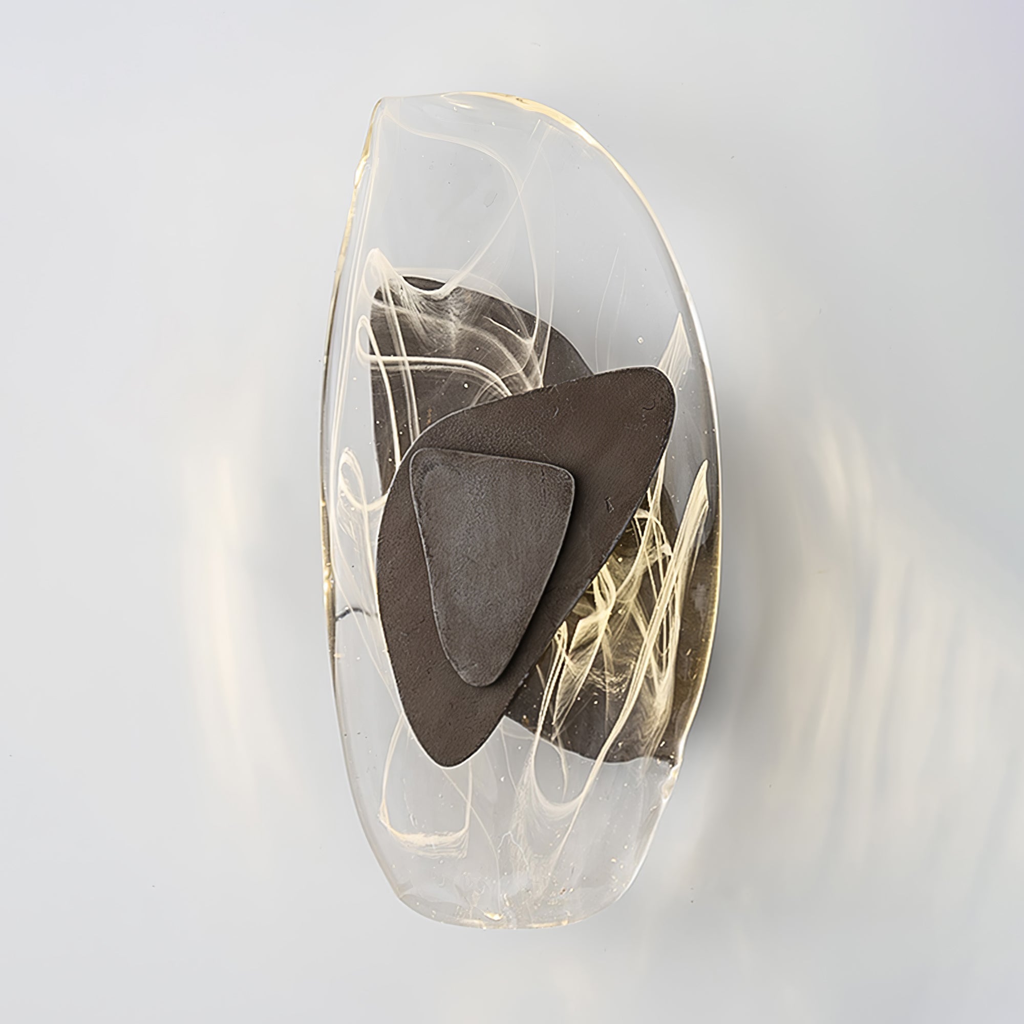 Beatrice Artistic Black Glass Wall Lamp - Neutralighting