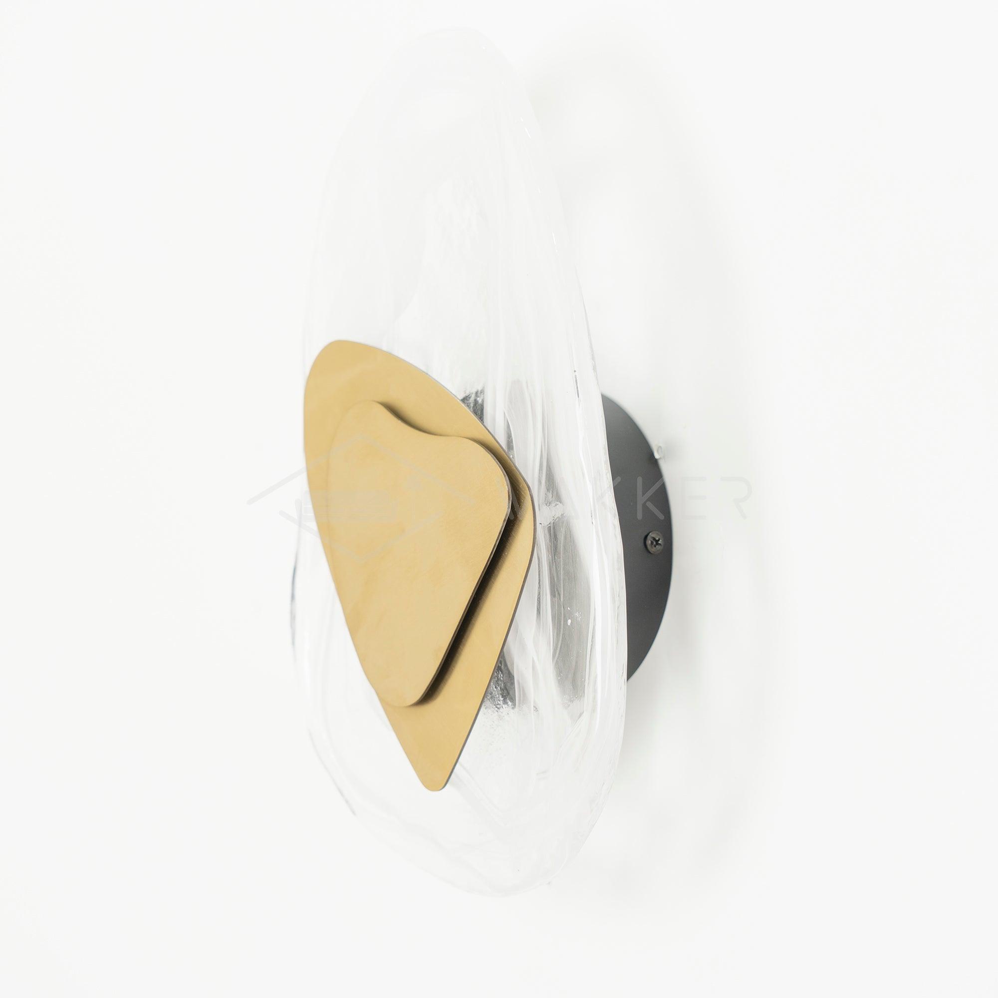 Beatrice Artistic Black Glass Wall Lamp - Neutralighting