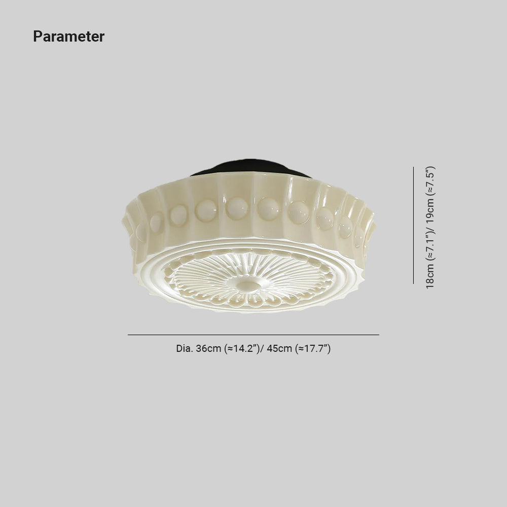 Elena Glass Ceiling Light - Neutralighting