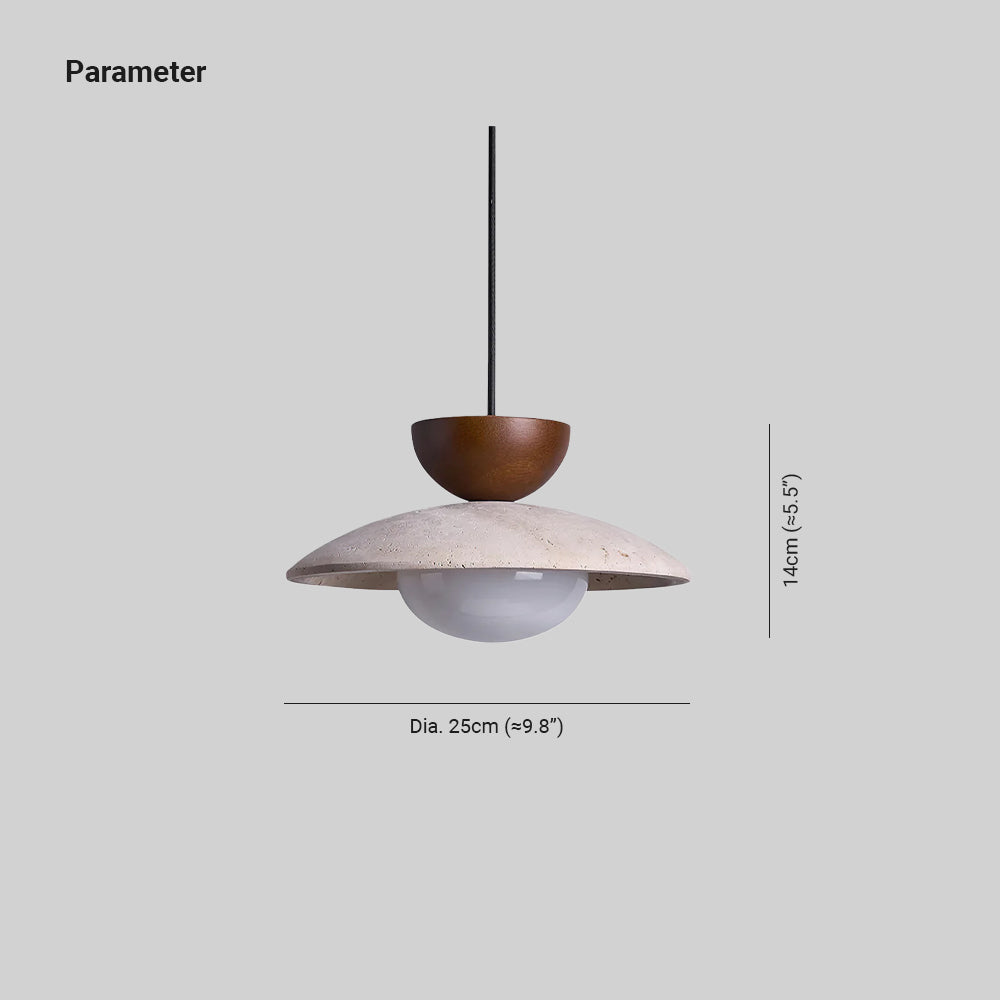 Cleo Travertine Pendant Lights - Neutralighting