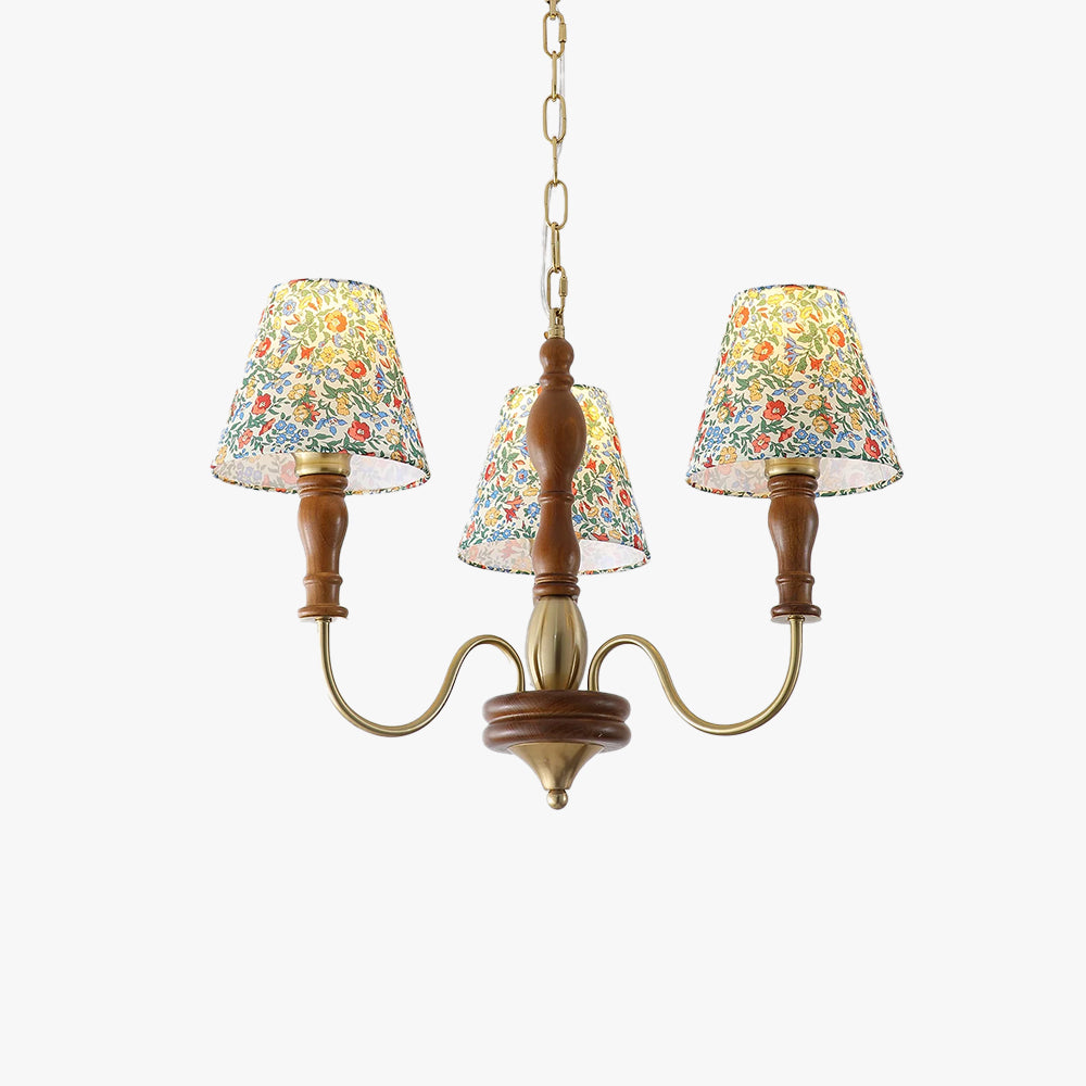 Cassian Chandelier Flower Fabric - Neutralighting