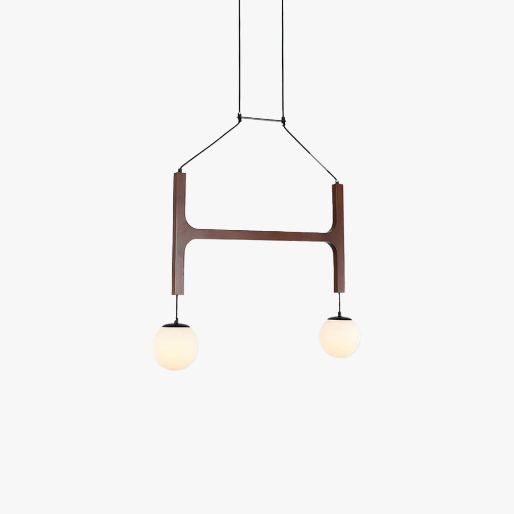 Terra Chandelier Geometric Wood - Neutralighting