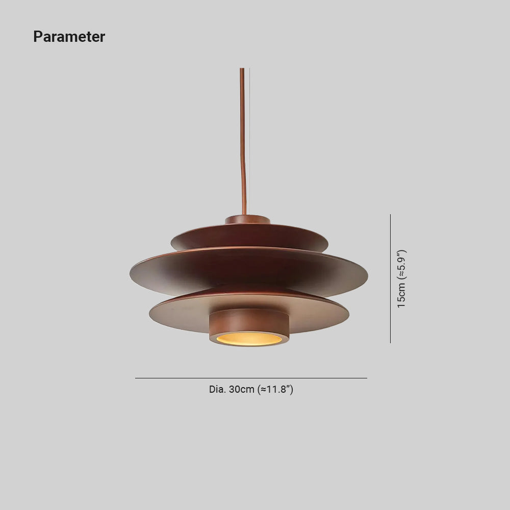 Axis Mid Century Walnut Pendant Light - Neutralighting