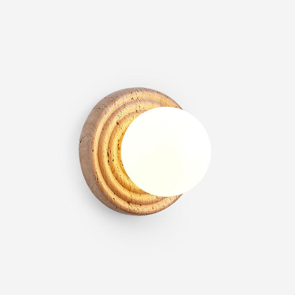 Dahlia Round Wall Lamp Travertine - Neutralighting