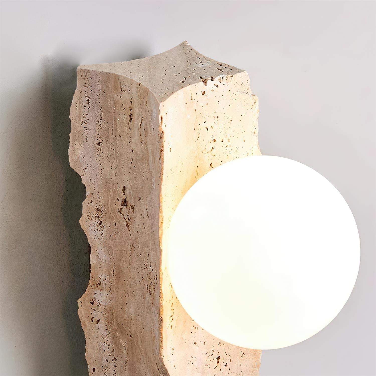 Obrio Travertine Wall Lamp - Neutralighting