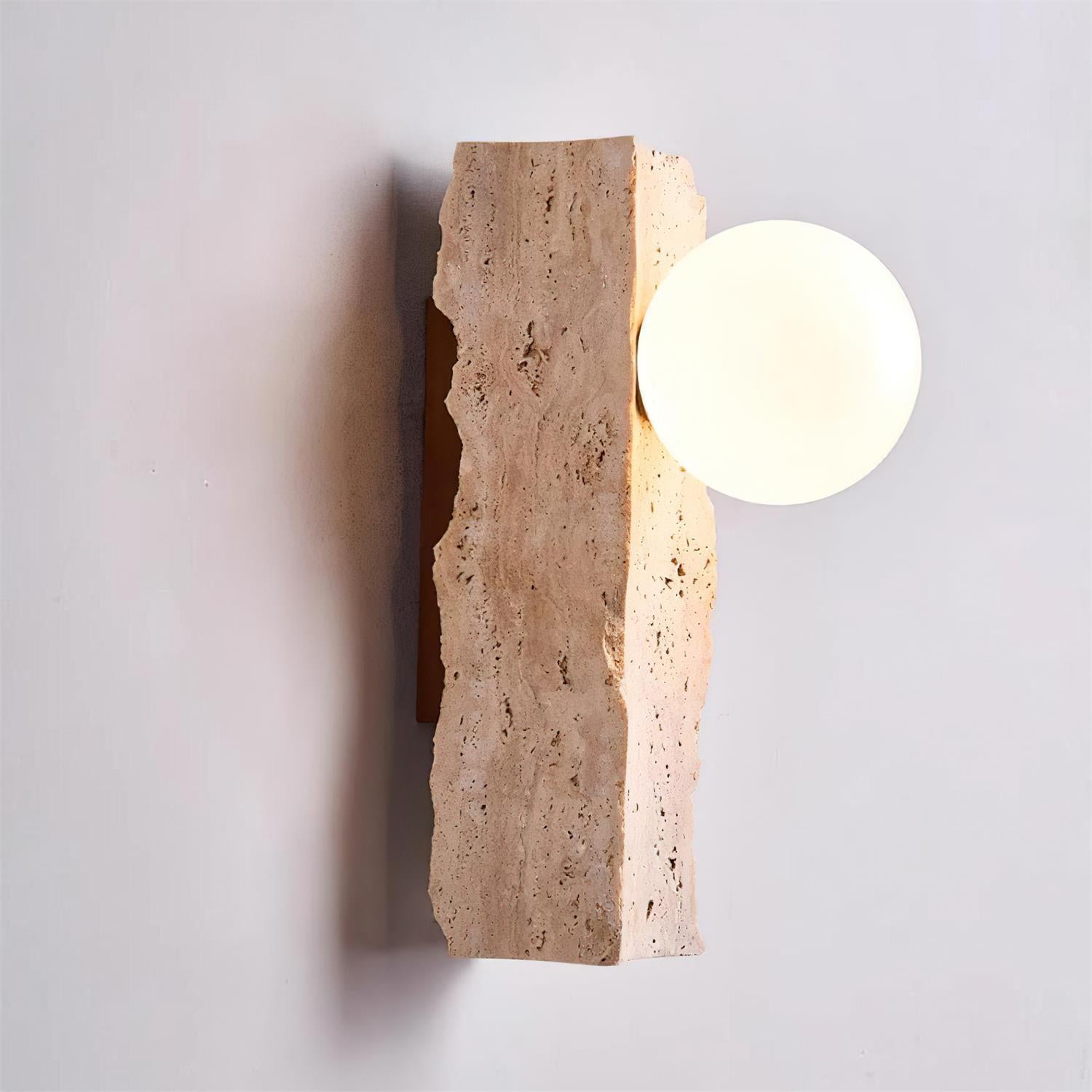 Obrio Travertine Wall Lamp - Neutralighting