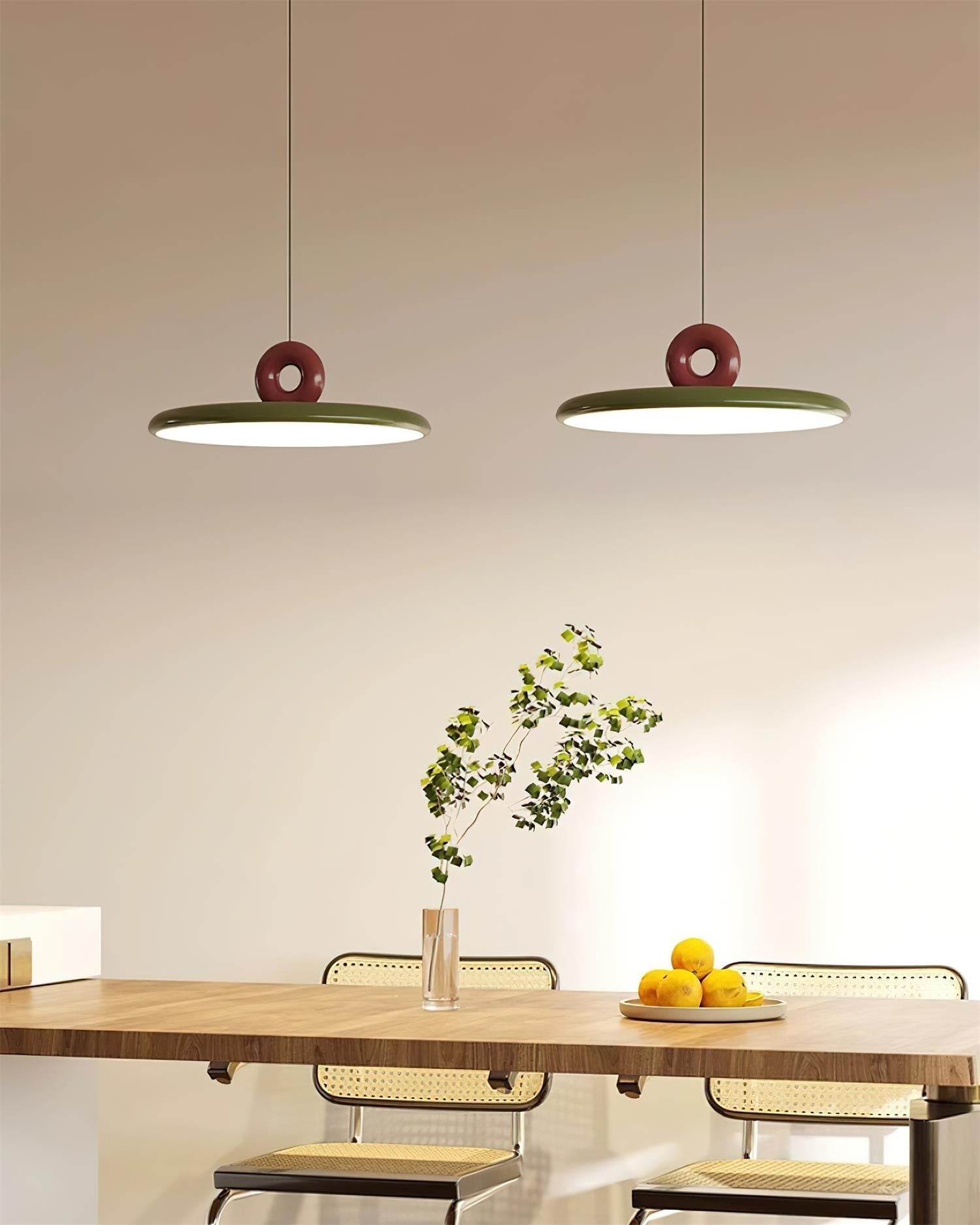 Pendant Lamp Acrylic Disc with Loop Detail Ambient Minimalist - Neutralighting