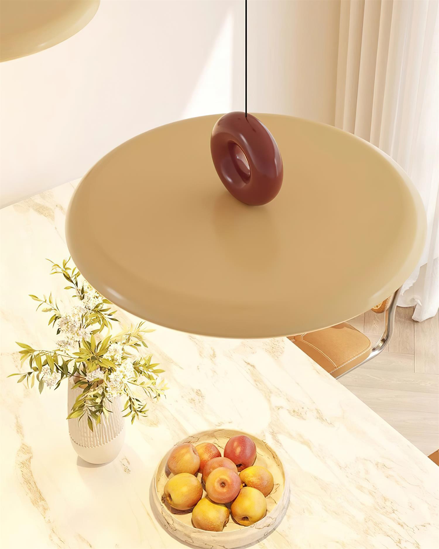 Pendant Lamp Acrylic Disc with Loop Detail Ambient Minimalist - Neutralighting