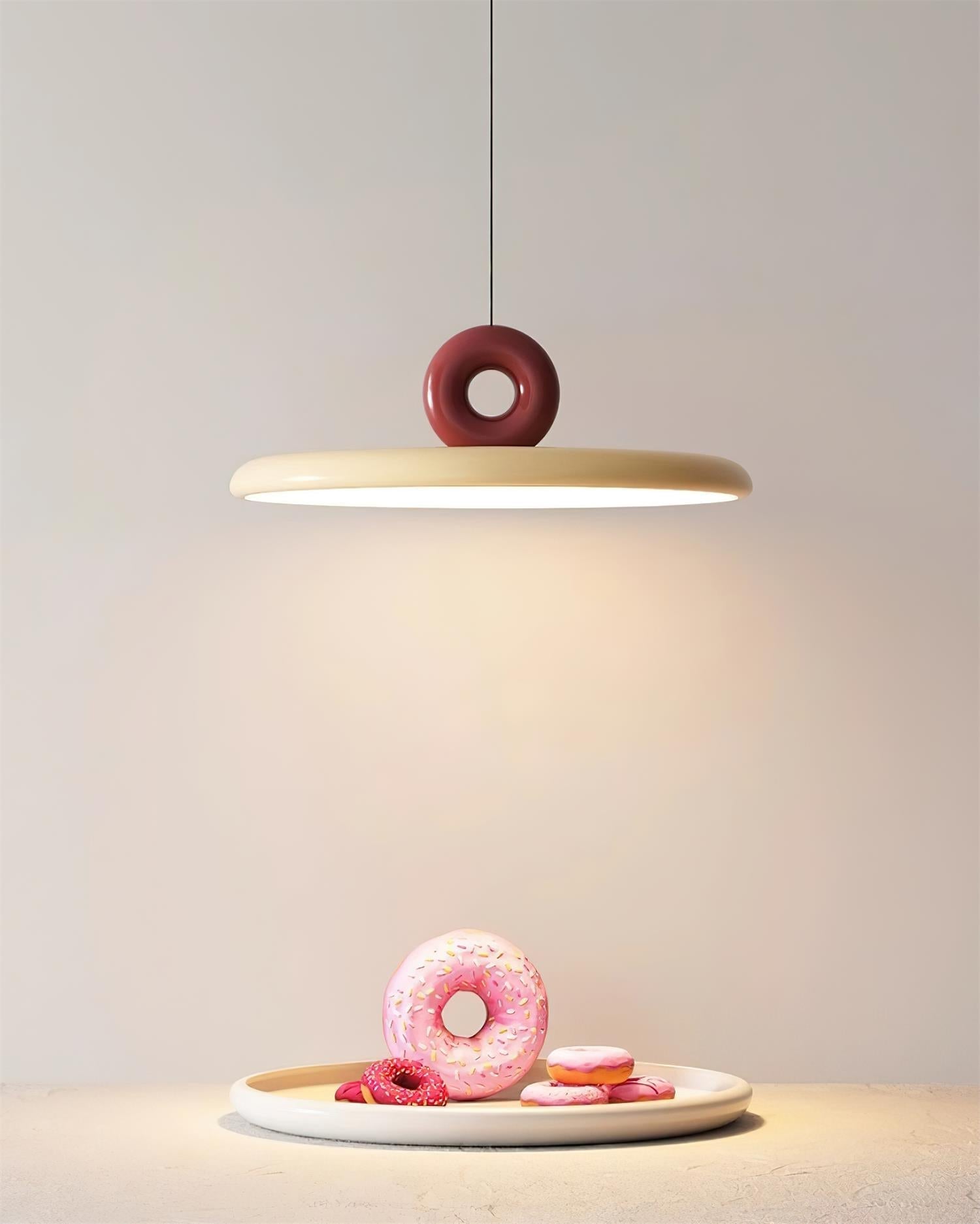 Pendant Lamp Acrylic Disc with Loop Detail Ambient Minimalist - Neutralighting