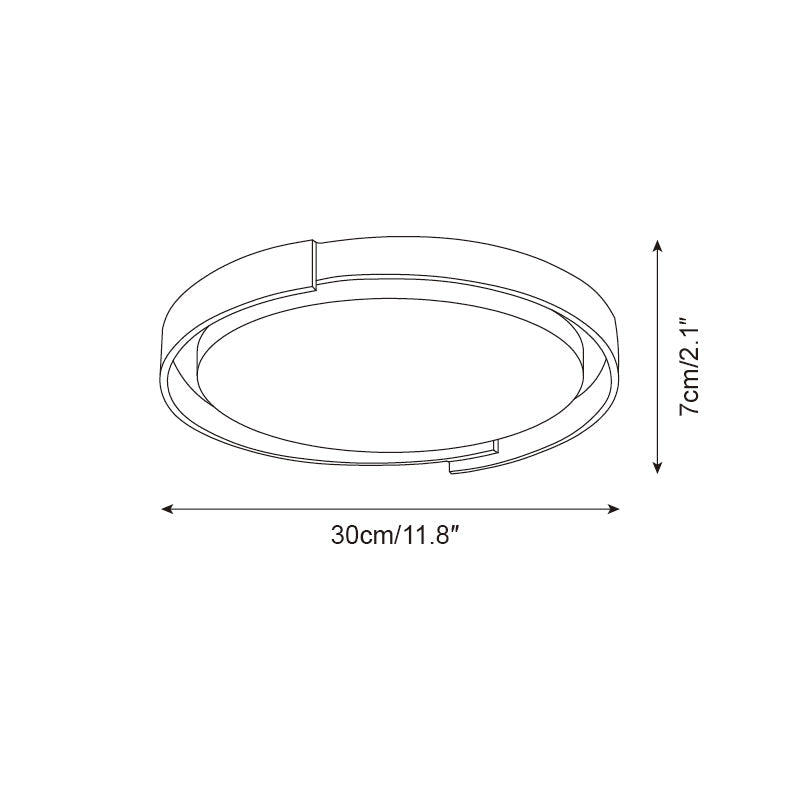 Juvio Minimalist Round Travertine Ceiling Light - Neutralighting