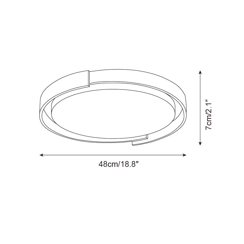 Juvio Minimalist Round Travertine Ceiling Light - Neutralighting