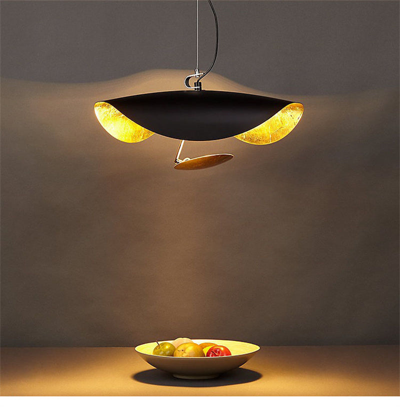 Airsha Pendant Light 3 Colour, Gold Foil Pendant Lights - Neutralighting