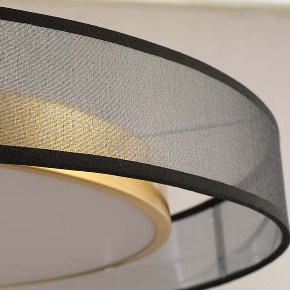 Arisha Nordic Modern Round LED Flush Mount Ceiling Light, Gold Copper - Neutralighting