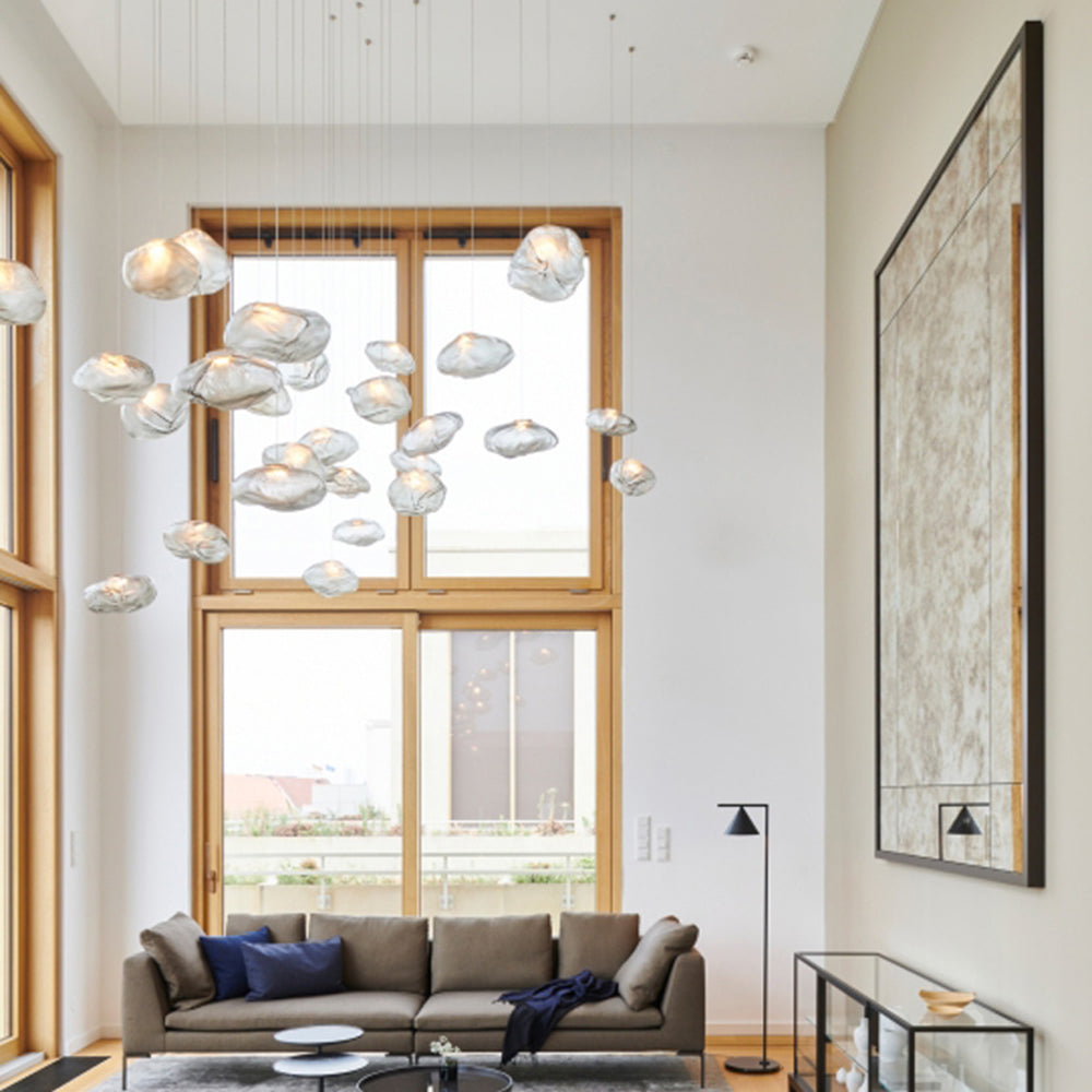 Avi Minimalist Spherical Glass Pendant Light, 3 Colour - Neutralighting