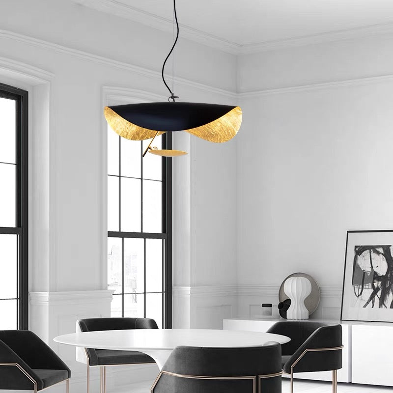 Airsha Pendant Light 3 Colour, Gold Foil Pendant Lights - Neutralighting