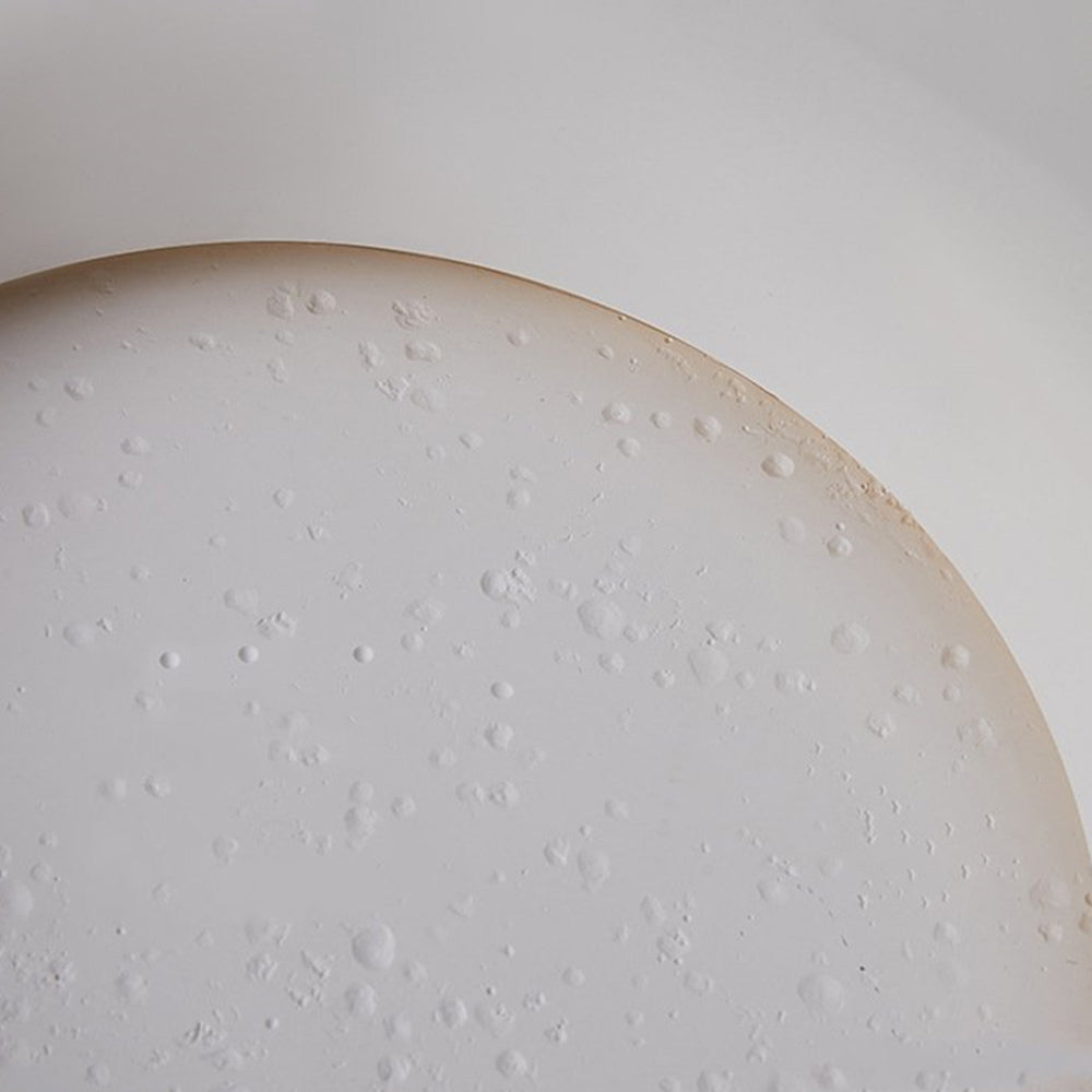 Aria Decorative Moon Metal/Gypsum Wall Lamp, White - Neutralighting