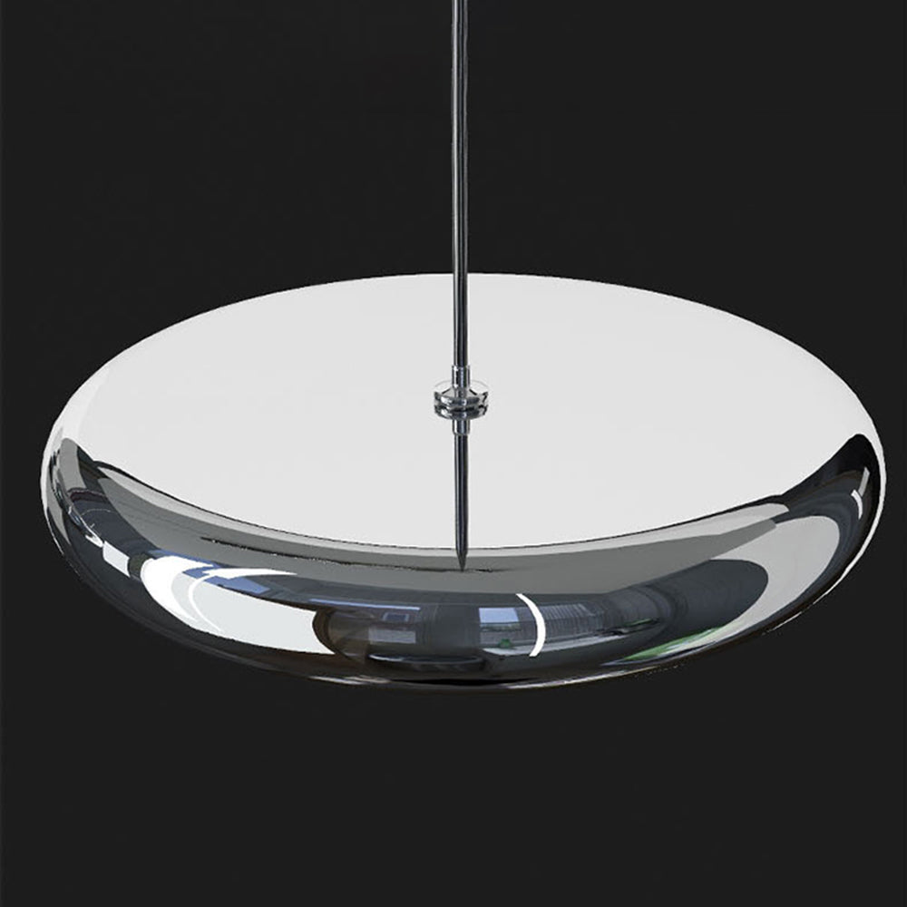 Arisha Minimalist Circular Metal Pendant Light,Silver/Gold/Rose Gold - Neutralighting