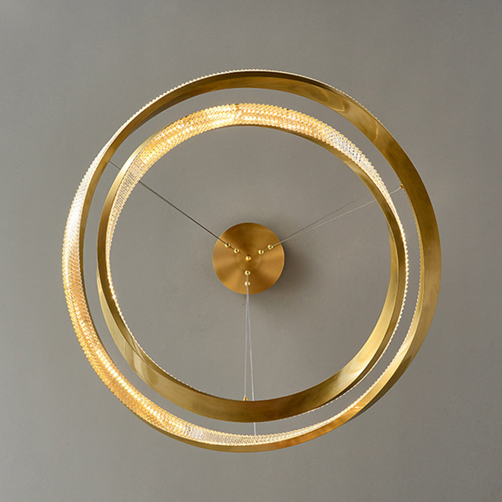 Arisha Minimalist Ring Spiral Shape Pendant Light,Gold - Neutralighting