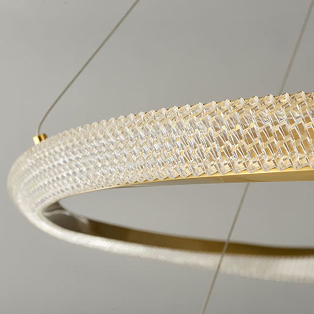 Arisha Minimalist Ring Spiral Shape Pendant Light,Gold - Neutralighting