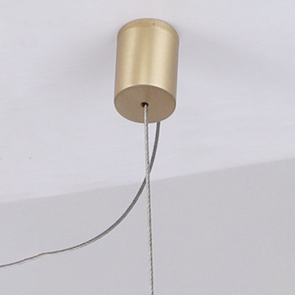 Arisha LED Linear Minimalist Wave Golden Leaf Shaped Pendant Light - Neutralighting