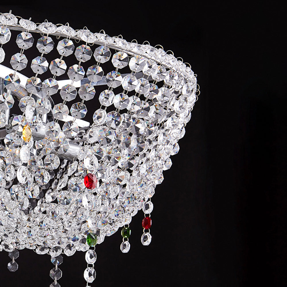 Kristy Luxury Round Crystal Pendant Light for Living Room/Dining Room - Neutralighting