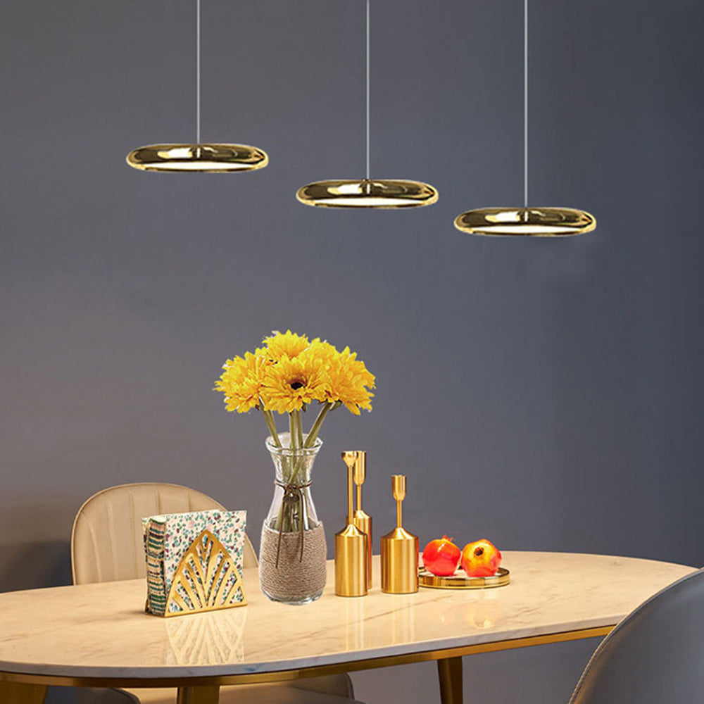 Arisha Minimalist Circular Metal Pendant Light,Silver/Gold/Rose Gold - Neutralighting