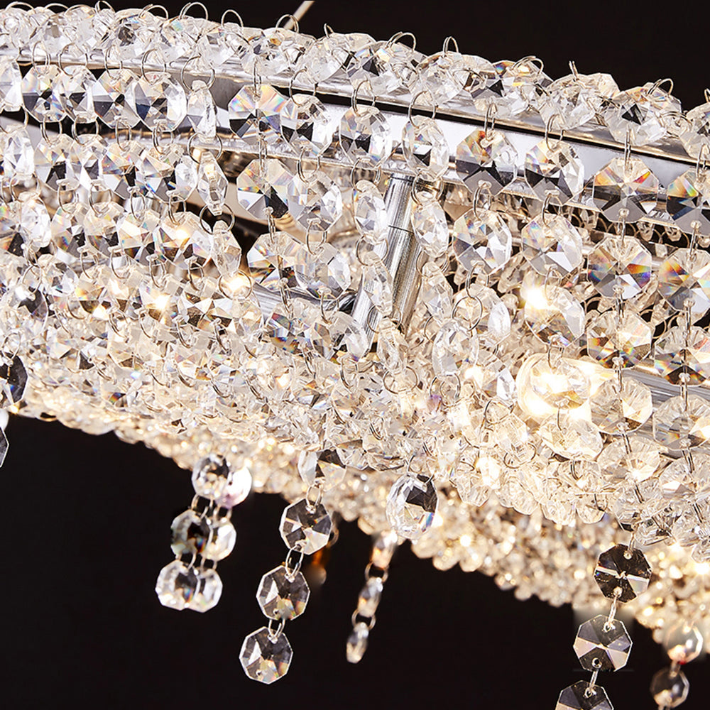 Kristy Luxury Round Crystal Pendant Light for Living Room/Dining Room - Neutralighting