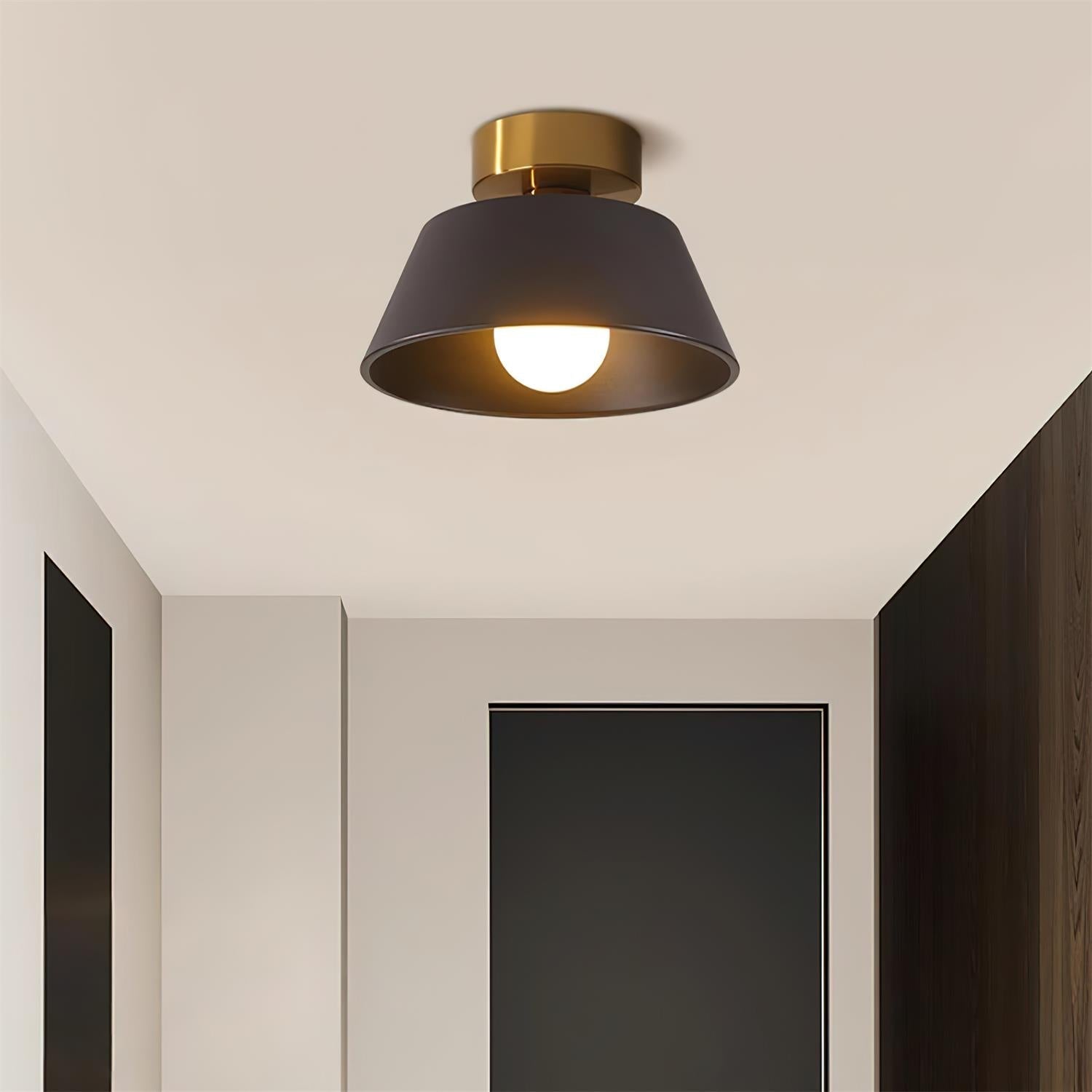 Ceiling Light Metal Canopy Modern Flush Mount Fixture Minimalist - Neutralighting
