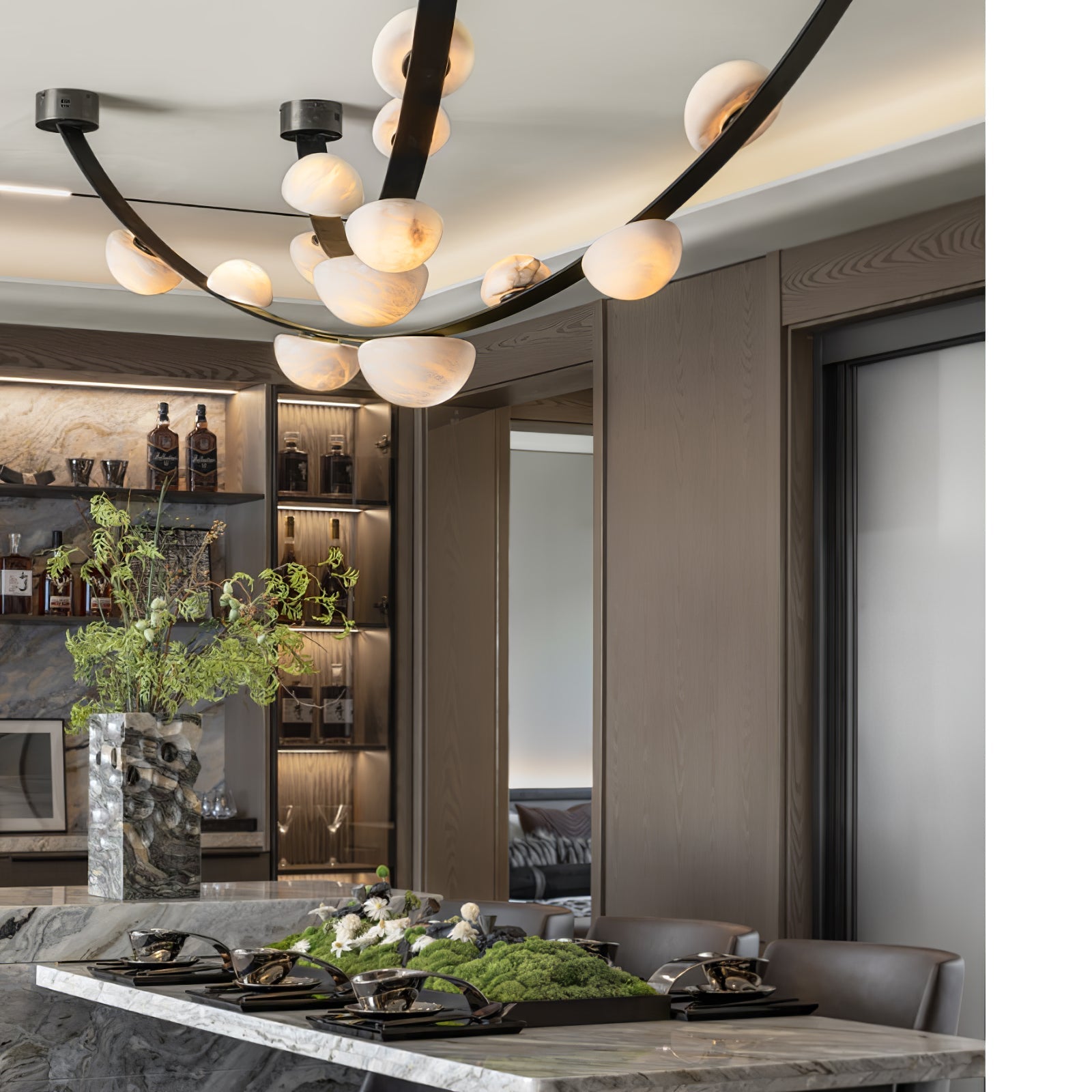 Evcaria Alabaster Chandelier - Neutralighting