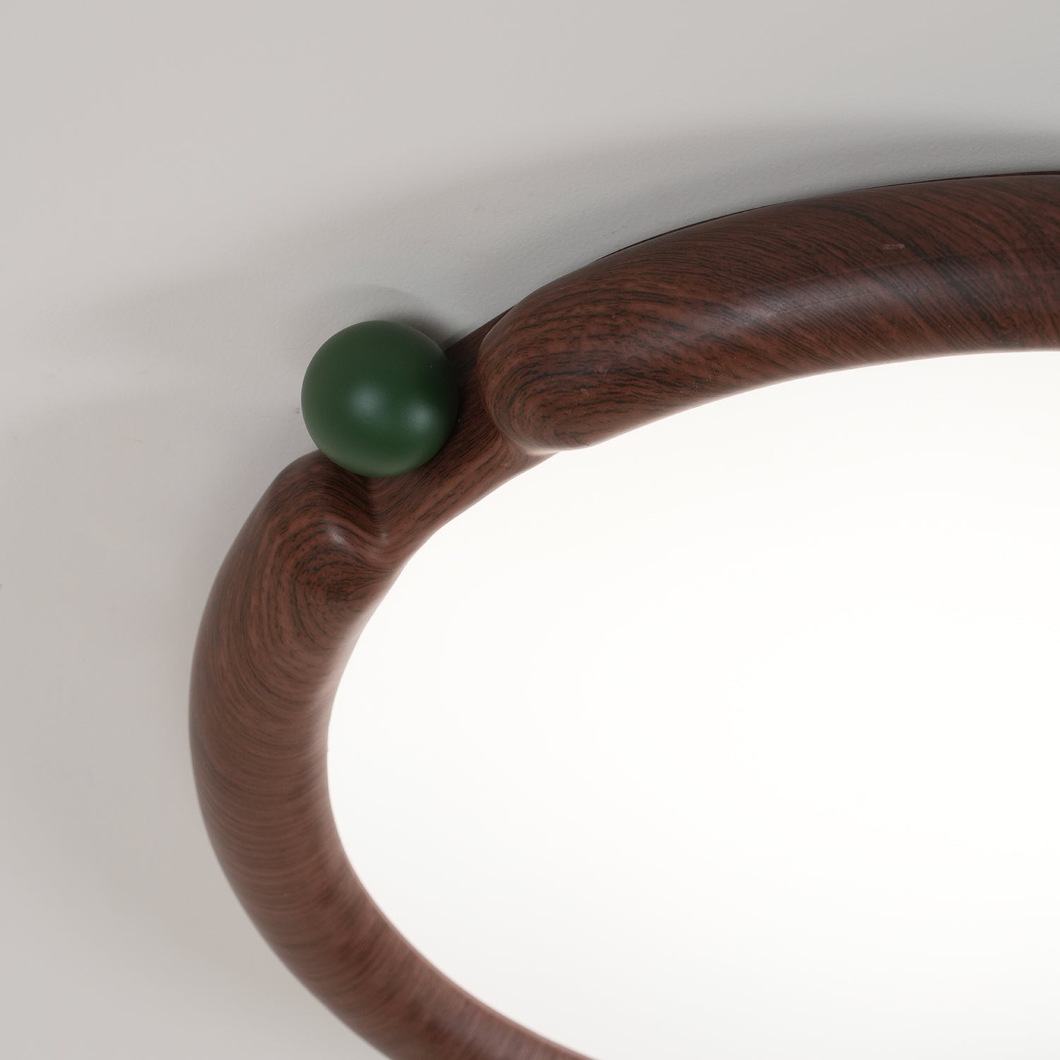 Ceiling Light Round Panel Walnut A/B Model - Neutralighting