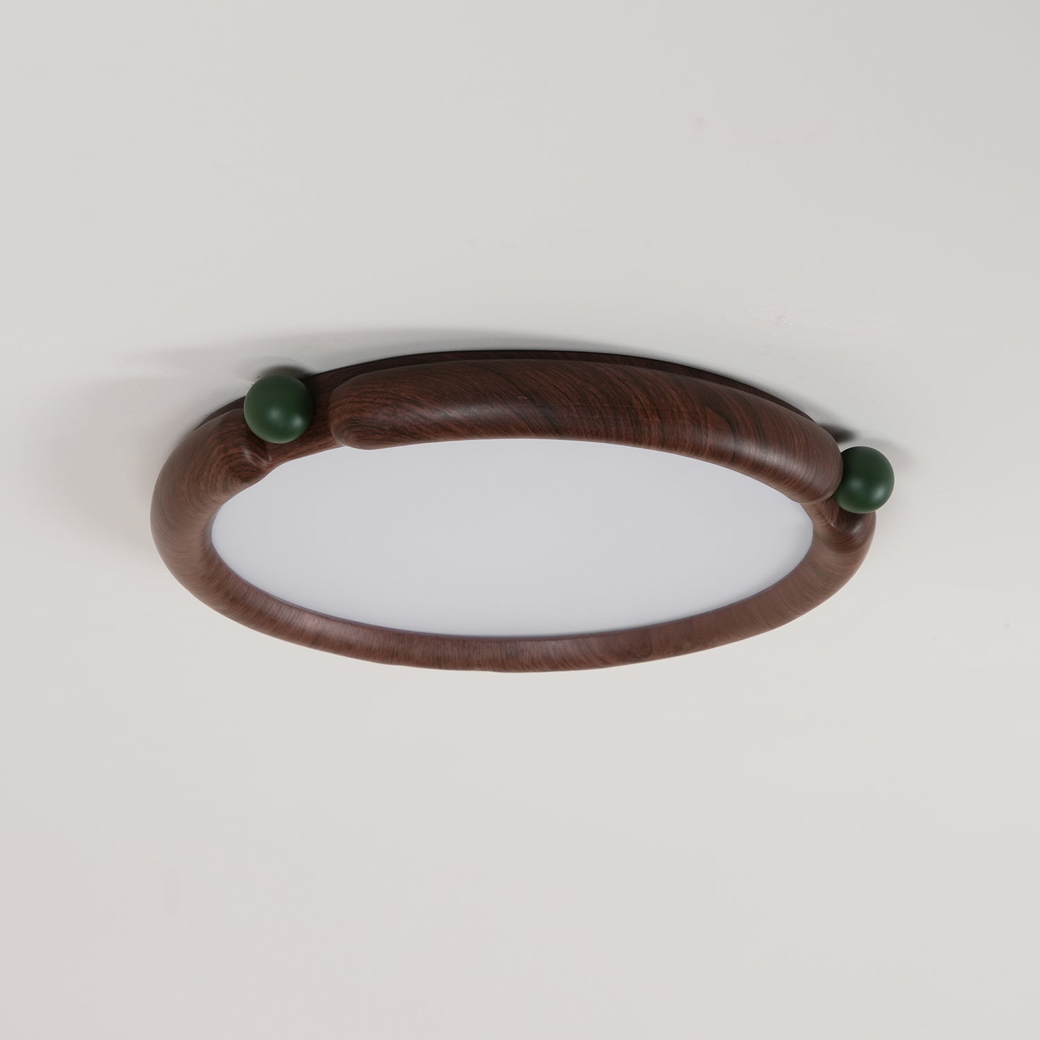 Ceiling Light Round Panel Walnut A/B Model - Neutralighting