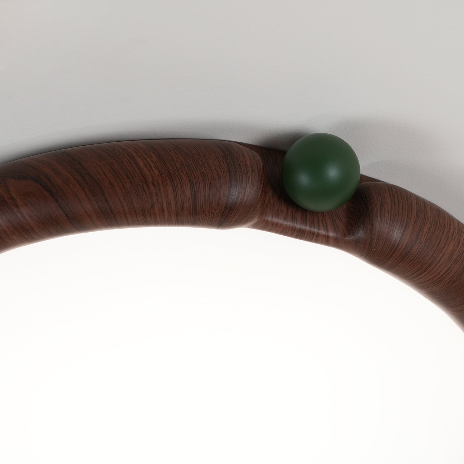 Ceiling Light Round Panel Walnut A/B Model - Neutralighting