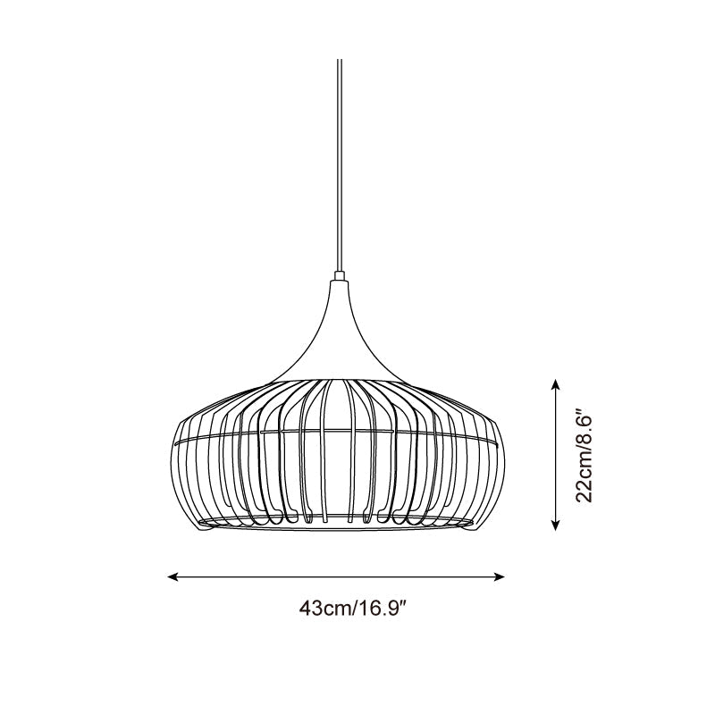 Zivora Natural Bamboo Rattan Pendant Light - Neutralighting