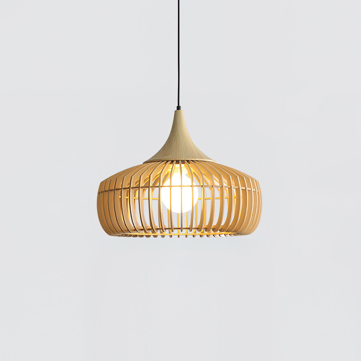 Zivora Natural Bamboo Rattan Pendant Light - Neutralighting