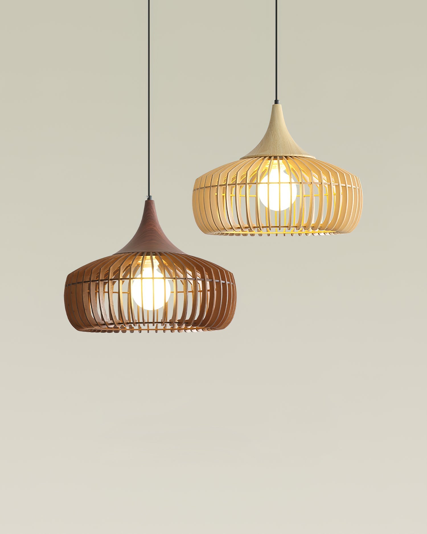 Zivora Natural Bamboo Rattan Pendant Light - Neutralighting