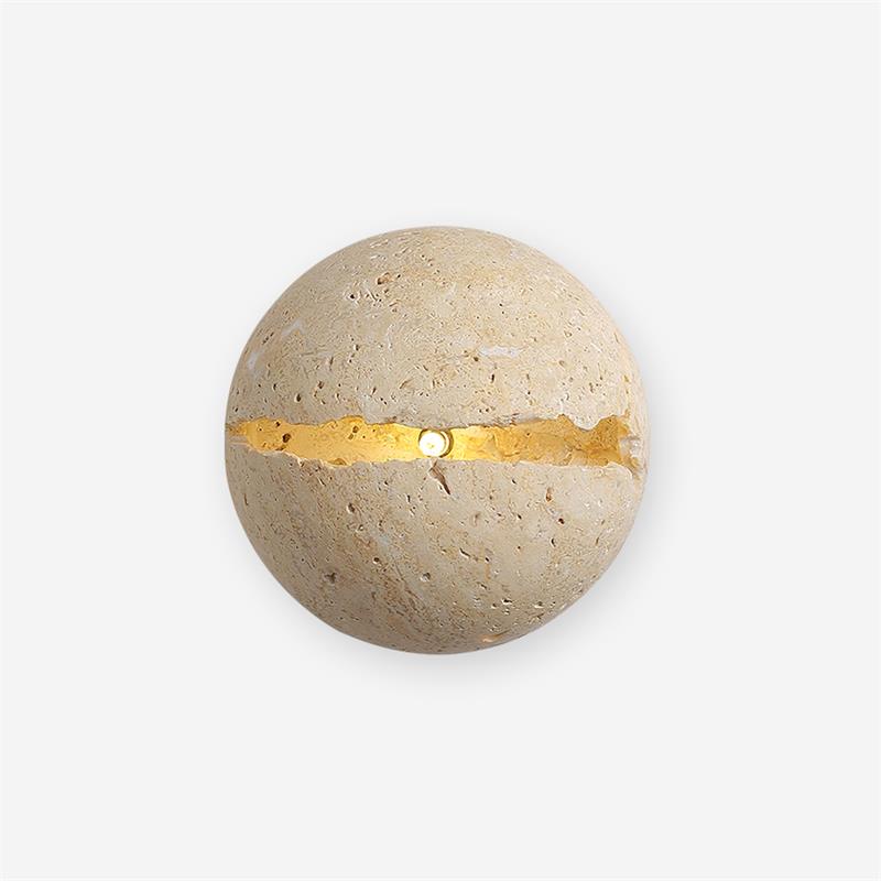 Dinosaur Egg Travertine Wall Lamp - Neutralighting