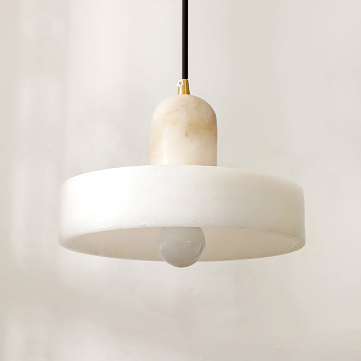 Luste Disc Orb Alabaster Pendant Light - Neutralighting