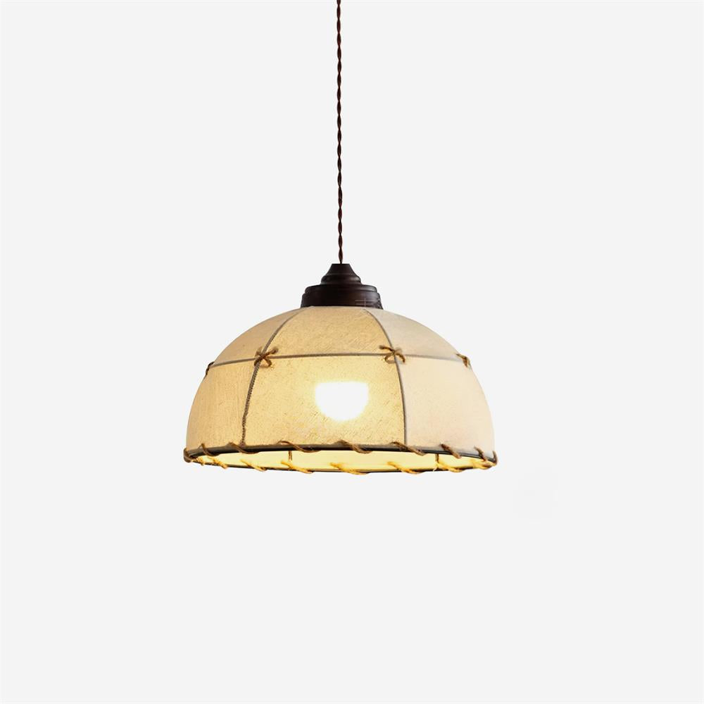 Pendant Light Fabric Dome Shade Vintage Minimalist Soft Glow - Neutralighting