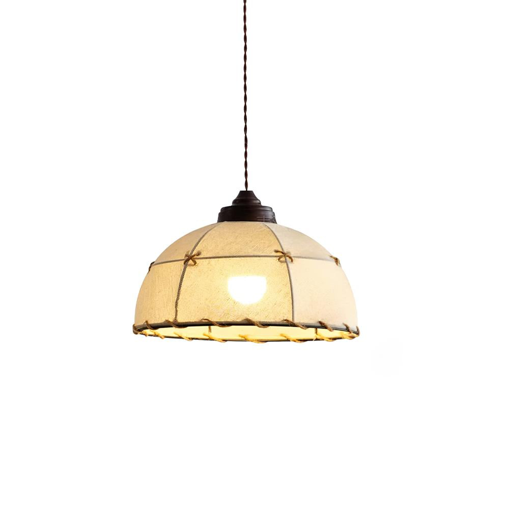 Pendant Light Fabric Dome Shade Vintage Minimalist Soft Glow - Neutralighting