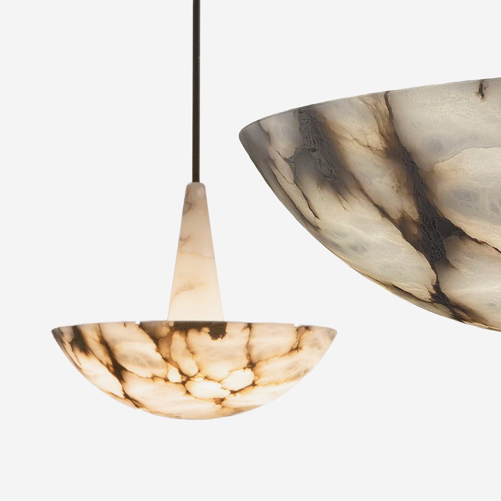 Umiros Alabaster Pendant Light Chandelier - Neutralighting